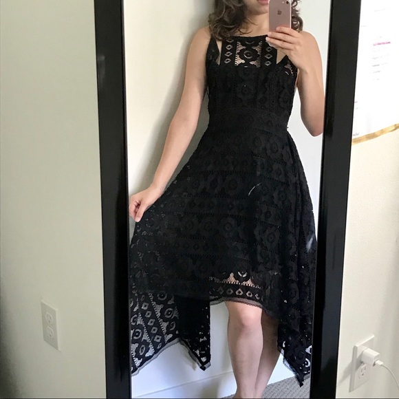 NEW Free People Just Like Honey Black Lace Dress S - Picture 2 of 8
